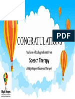 Speech Therapy Congrats