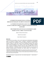 Interseccionalidade de Raça e Gênero No Acesso Ao Mercado de Trabalho Uma Breve An