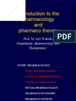 Introduction To The Pharmacology and Pharmaco Therapy: Prof. M Aris Widodo Department Pharmacology and Therapeutics
