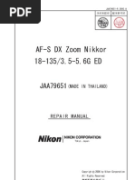 Nikon Af-S DX Zoom Nikkor 18-135 3.5-5.6g Ed Service (ET)