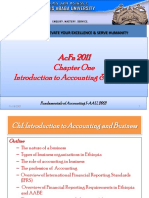 Acfn 2011 Chapter One Introduction To Accounting & Business: Seek Wisdom, Elevate Your Excellence & Serve Humanity