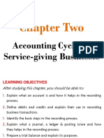Chapter Two: Accounting Cycle For Service-Giving Businesses