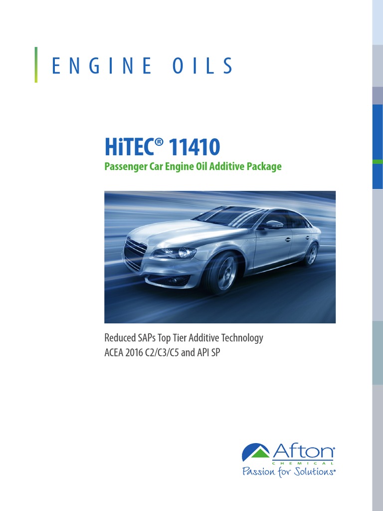 Hitec-11410 Pds Wotr | PDF | Motor Oil | Chemistry