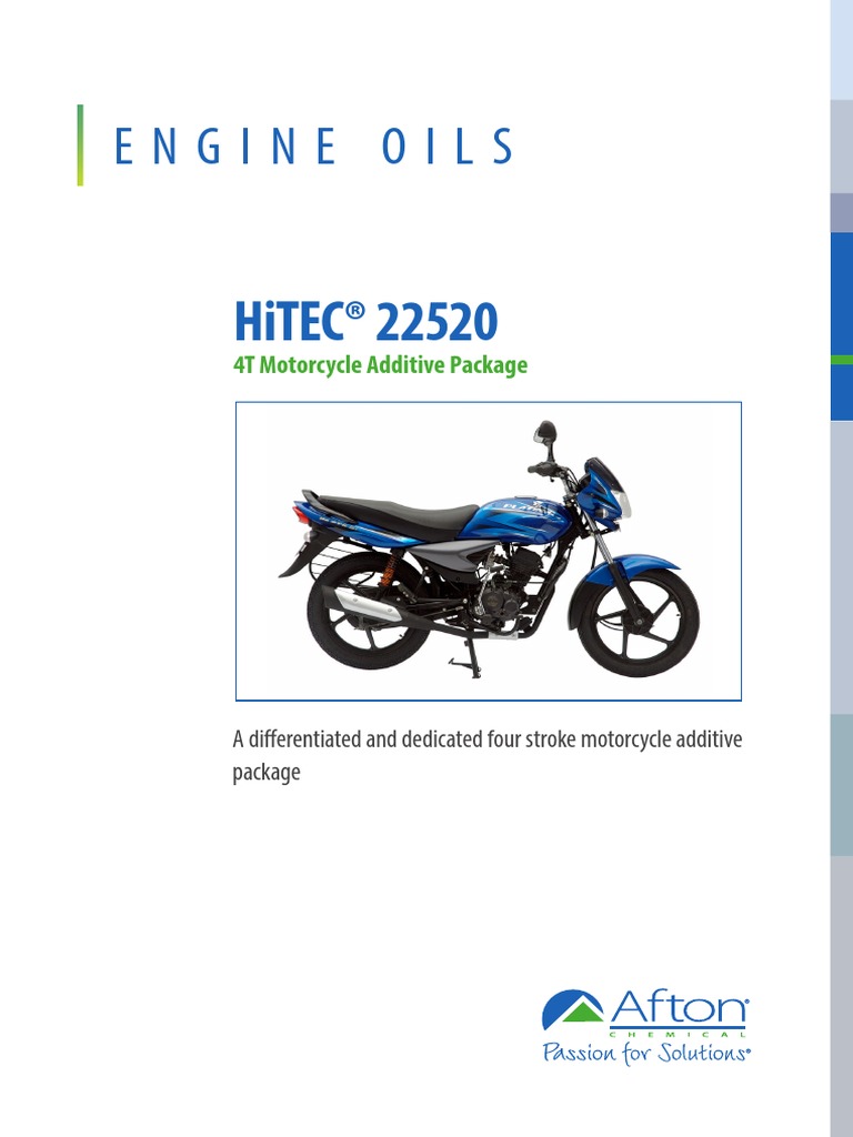 HiTEC22520_PDS_1 PDF Motor Oil Liquids
