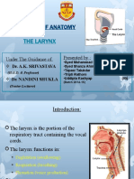 Larynx Anatomy and Physiology Guide | PDF | Larynx | Human Voice