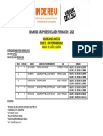 Horarios Inderbu