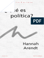 04.arendt - Qué Es La Política