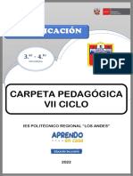 Carpeta Pedagógica - 3ro - 4to - 2022