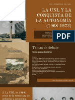 La Unl y La Conquista de La Autonomía (1968-1972)