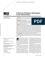 A Portrait of Pediatric Radiologists in The United States: Leonard Merewitz Jonathan H. Sunshine