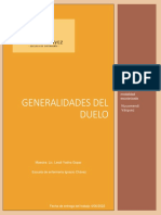 Generalidades Del Duelo - Proyecto de Psisología