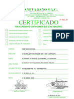 Modelo de Certificado Impresso