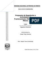 Propuesta de Regulación A Actividades de Fracturamiento Hidráulico en México Tesis