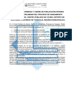 Acta de Cierre de Publicación