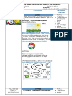 Planificación semanal huerto aprendizaje