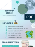 Advices To Save Our Planet