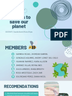 Advices to save our planet