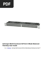 Multi Functional 48 Point 3 Mode Balanced Patchbay Manual