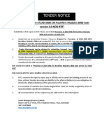 Tender Notice: For "Provision of ZXD 5000 ZTE Rectifiers Modules 5800 Watt Version 5.0 NOD RTR"