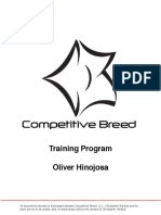 Training Program Oliver Hinojosa
