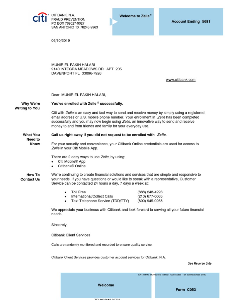 Citibank, N.A. Fraud Prevention PO BOX 7690279027 SAN ANTONIO TX 78245