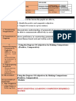 Using The Degrees of Adjectives in Making Comparisons (Positive, Comparative)