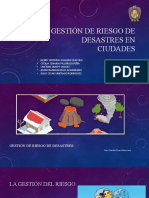 Gestión de Riesgo de Desastres en Ciudades.