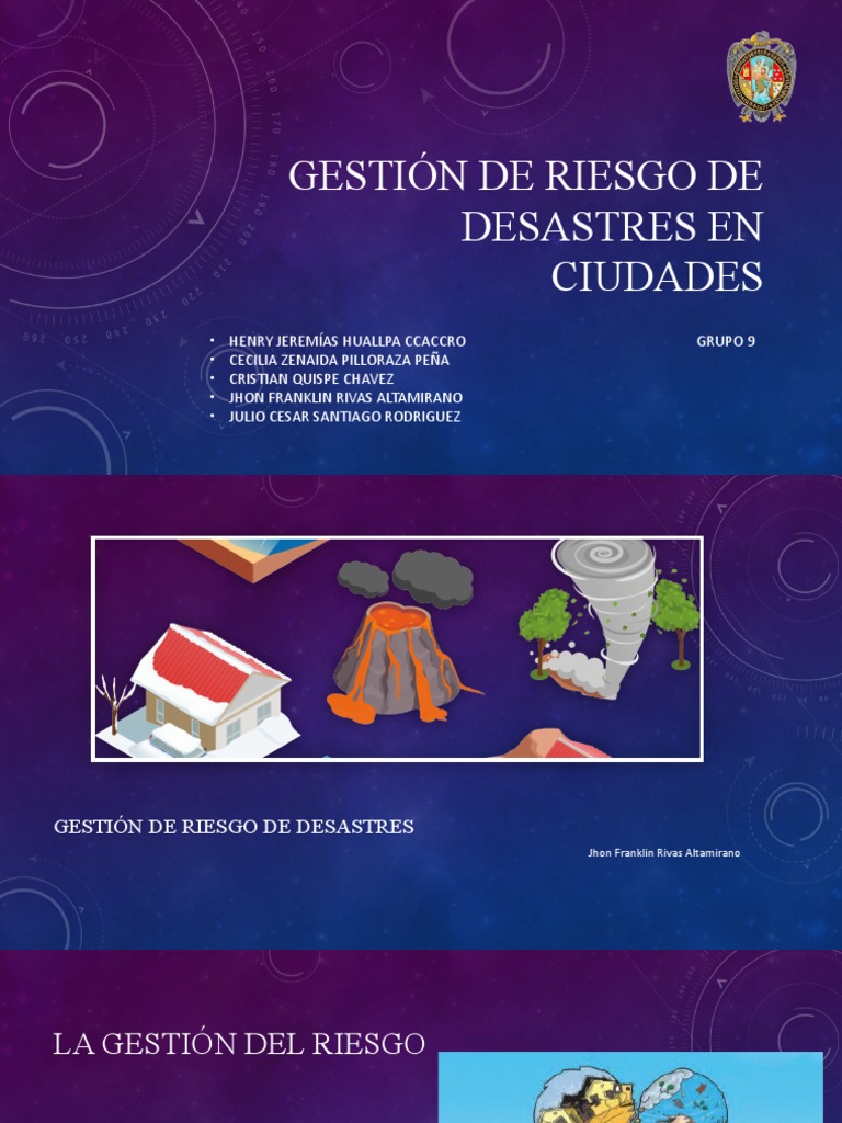 Gestión de Riesgo de Desastres en Ciudades. | PDF | Riesgo | Temblores