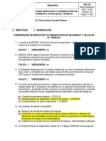 RE-129 Evaluación Inducción SST