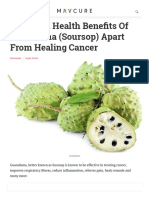 14 Proven Health Benefits of Guanabana (Soursop) Apart From Healing Cancer