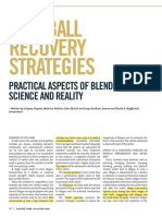 Football Recovery Strategies – Practical Aspects of Blending Science and Reality