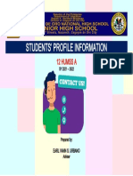 A4 - STUDENTS PROFILE COVER PAGE