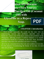 Evaluation of Colocasia Esculenta (Taro Leaves) and Cocos Nucifera Oil (Coconut Oil) With Glycerine As A Rejuvenating Soap