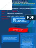 Importacion y Exportacion ...