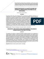 Politicas de Investigación en Las IES PDF