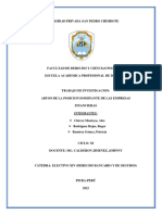 Abuso de Posición Dominante de Las Entidades Financieras