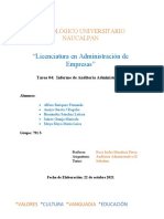 Tarea 04 Informe de Auditoría Administrativa