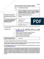 Notice of An Application For Planning Permit: Form 2