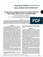 Electrochemical Oxidation of Glucose On Single Crystal and Polycrystalline Gold Surfaces in Phosphate Buffer