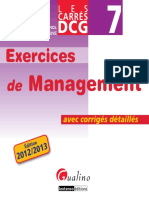 Les Carrés DCG 7 - Exercices de Management 2012-2013