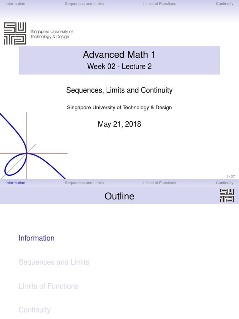 Examples of Sequence Limits | PDF | Limit (Mathematics) | Continuous ...
