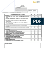 Achievement Indicator: The Student. TA A FA NA: ESP 1219 Final Exam