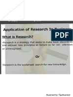 Applications of Research .05