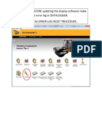 Sure To Reset The Error Log in DATALOGGER. Please Refer To The ERROR LOG RESET PROCEDURE
