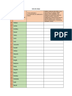 Lista de Cotejo Matematica