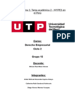 Semana 8 - Tema 1 Tarea Académica 2 - MYPES en El Perú Grupo 15