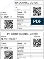 Astra Daihatsu Motor Shipment Details