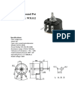 Wire Wound Pot Model: WX112: Specifications