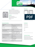GFM-2000 Series VRLA Battery: Main Applications Dimensions