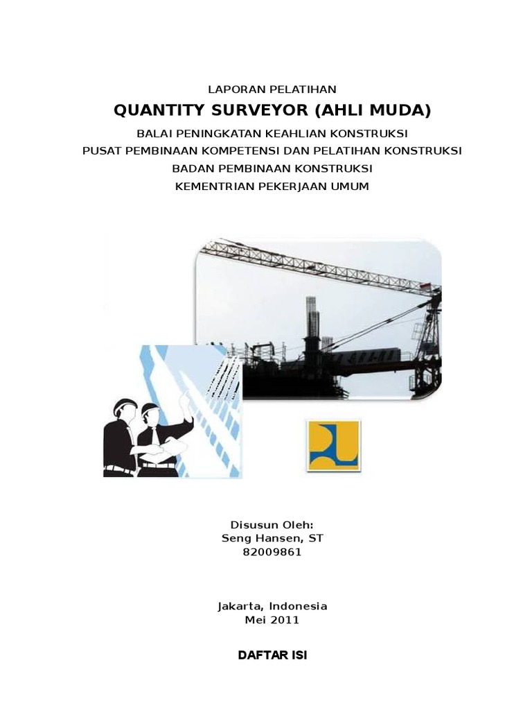 Info Laporan Quantity Surveyor PR | PDF